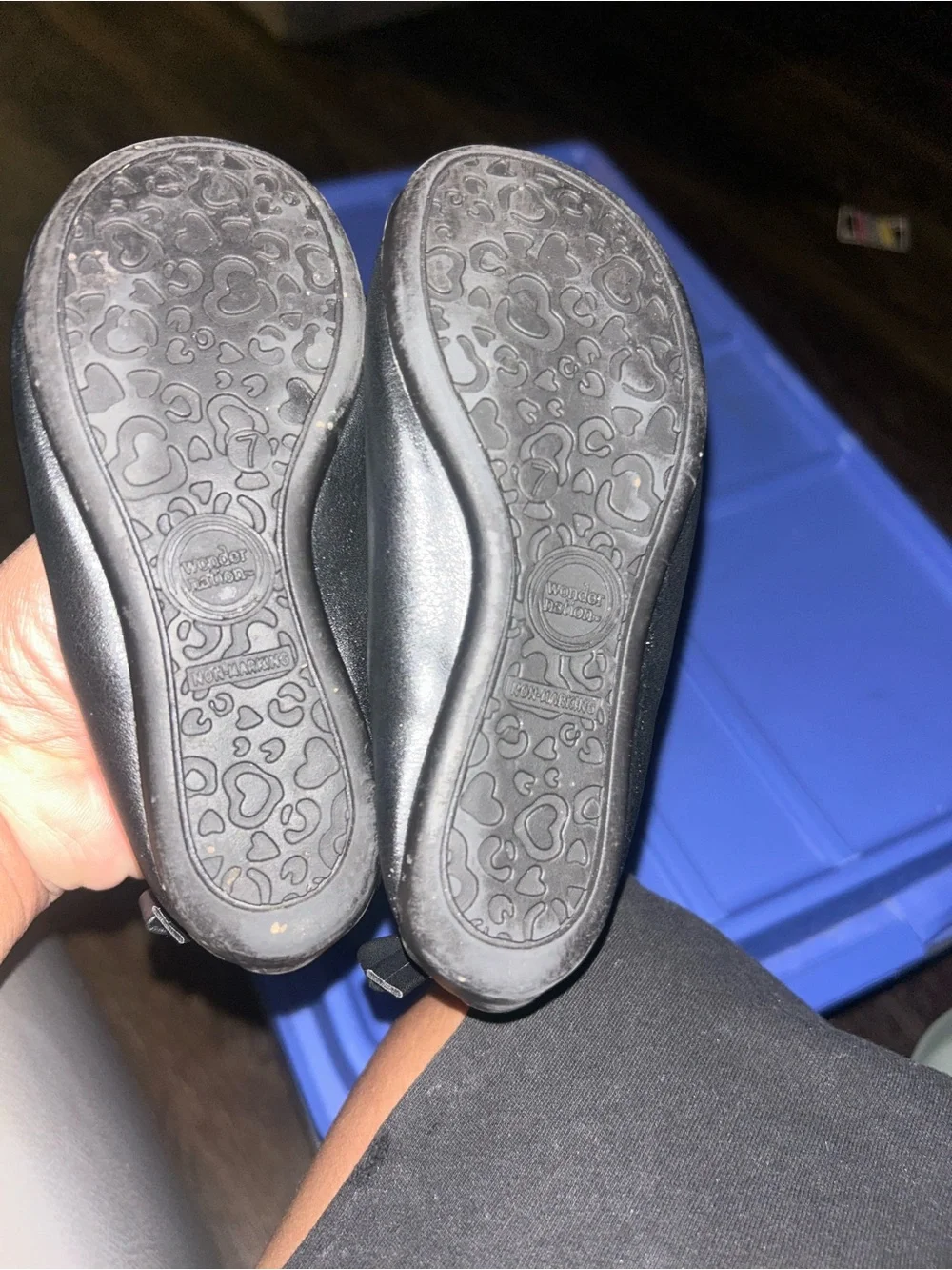 🌼2 for $5🌼 wonder nation Black Girls' Mary Jane Flats with Bow Accent